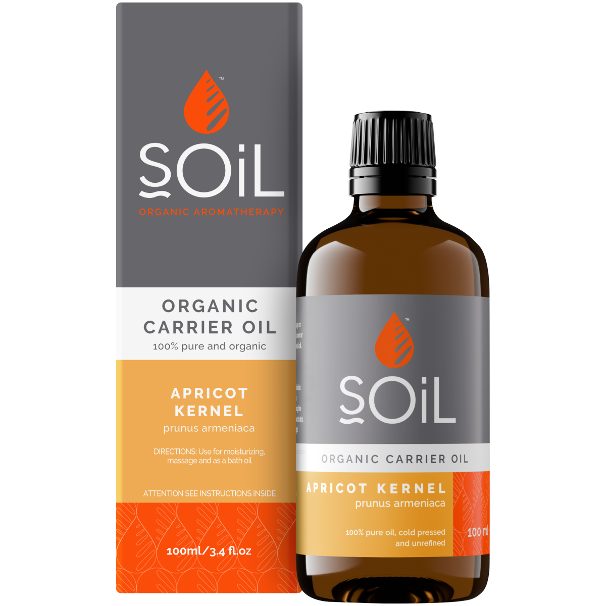 Organic Apricot Kernel Oil (Prunus Armeniaca) 100ml
